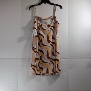 Be Original Junior girls size XL brown, yellow and black pattern dress